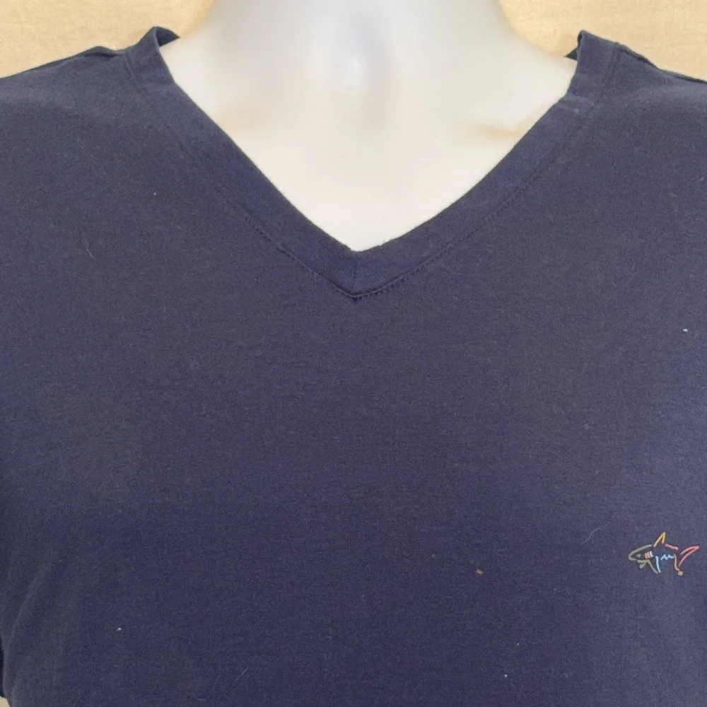 H-3 Men’s Greg‎ Norman Blue Pullover Short Sleeve Tee Shirt Size XL